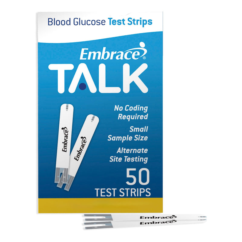 Embrace® TALK Blood Glucose Test Strips