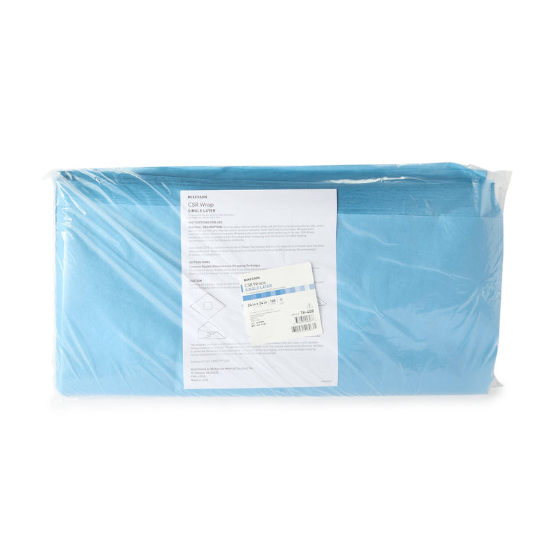 McKesson Single Layer Sterilization Wrap, 24 x 24 Inch