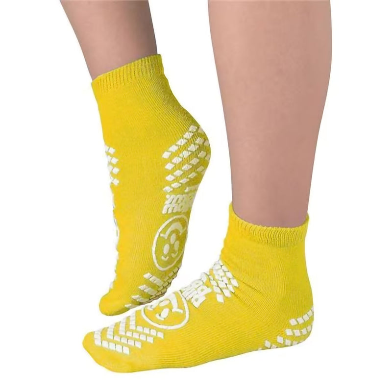 Pillow Paws® Yellow Risk Alert® Terries™ Slipper Socks, 2XL Adult