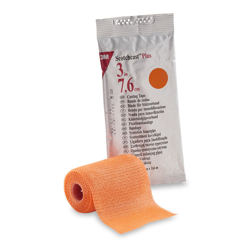 3M™ Scotchcast™ Plus Bright Orange Cast Tape, 3 Inch x 4 Yard