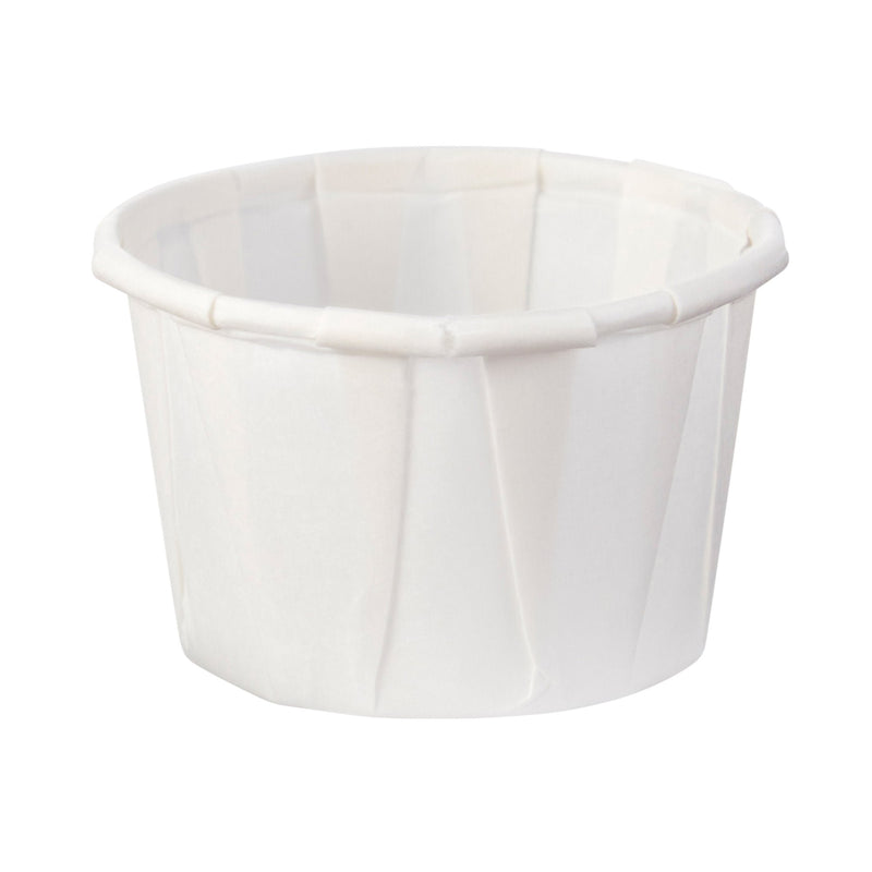 Solo Souffle Cup, White, Paper, 1-ounce capacity