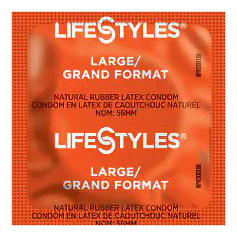 Lifestyles® Large Lubricated Latex Condoms