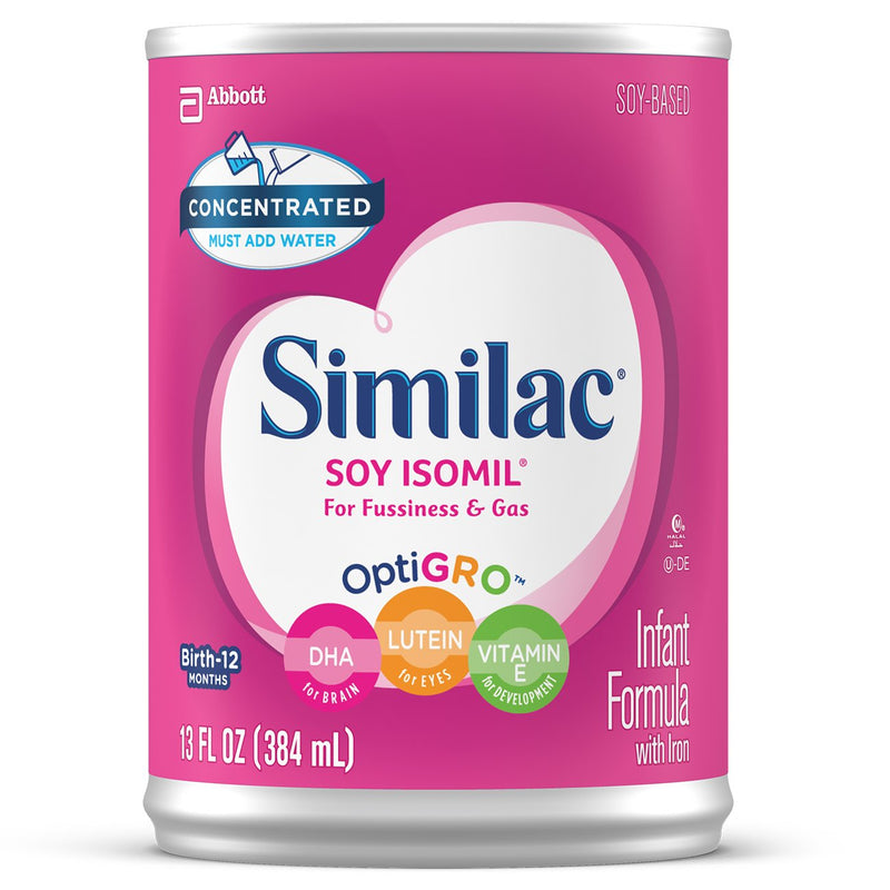 Similac® Soy Isomil® for Fussiness and Gas Infant Formula, 13-ounce can