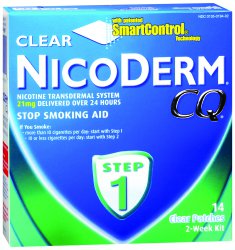 Nicoderm CQ® Stop Smoking Aid Clear Patches Step 1 21 mg