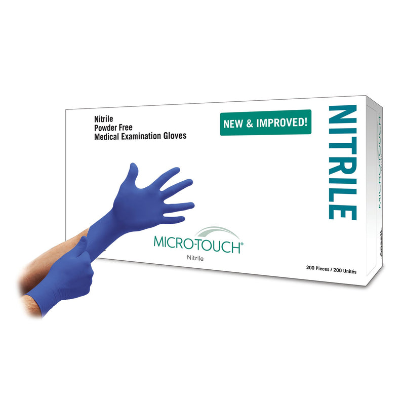 Micro-Touch® Nitrile Exam Glove, Extra Small, Blue