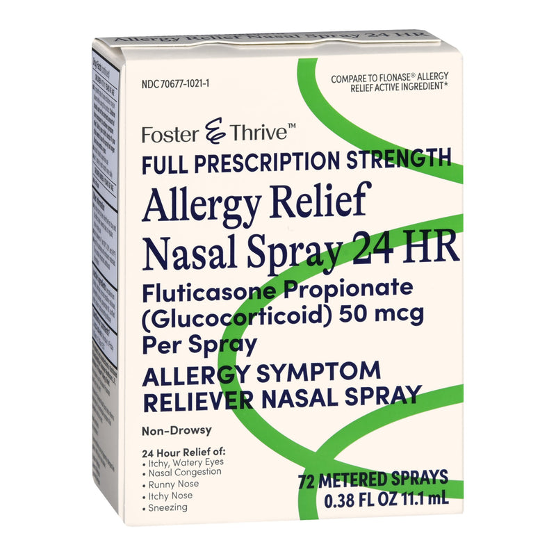 Foster & Thrive™ Allergy Relief Nasal Spray Fluticasone Propionate (Glucocorticoid) 50 mcg 24 HR