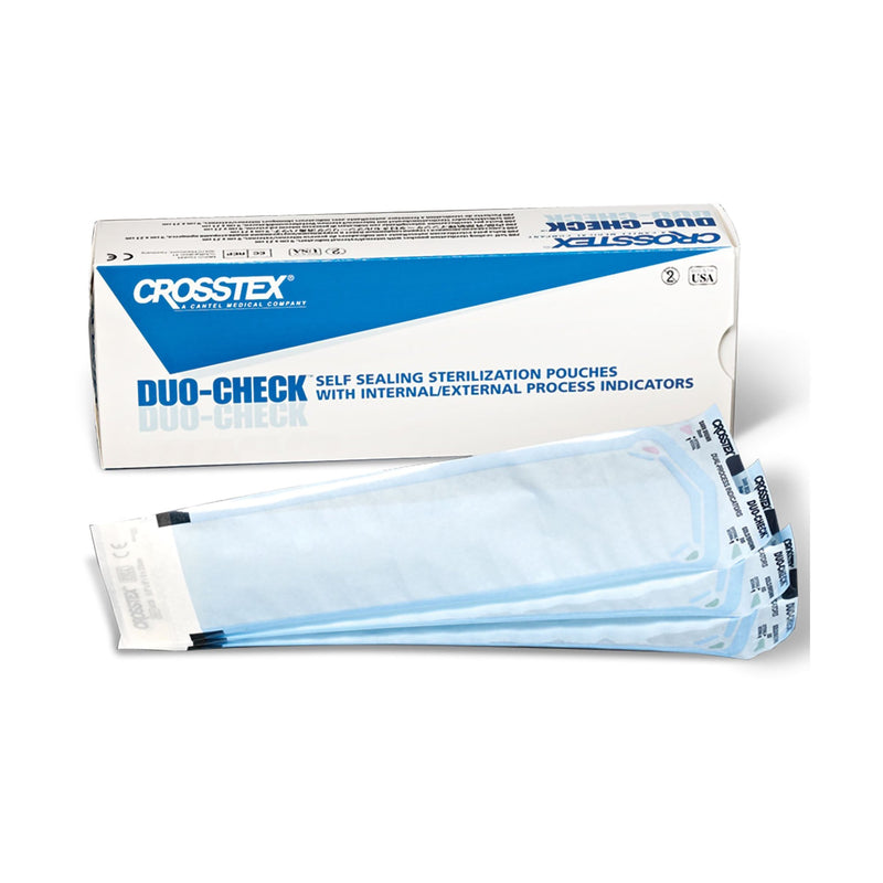 Duo-Check® Sterilization Pouch, 5-1/4 x 10 Inch