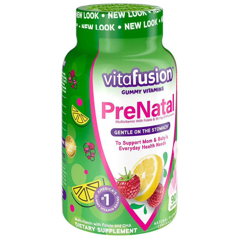 Vitafusion PreNatal Gummies Natural Raspberry Lemonade Flavor