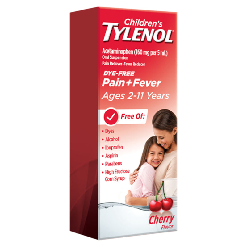 Tylenol Children's Pain + Fever Oral Suspension, Cherry Flavor