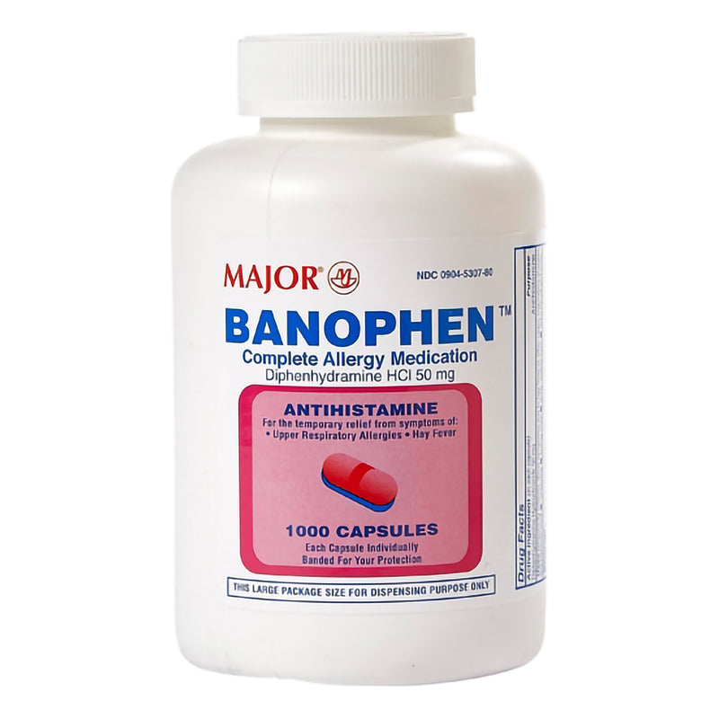 Major® Banophen Diphenhydramine Allergy Relief