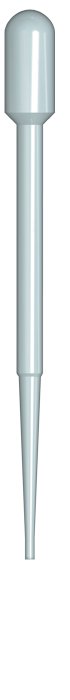 Copan Diagnostics Transfer Pipette, 3 mL, 1.5 mL Draw Volume