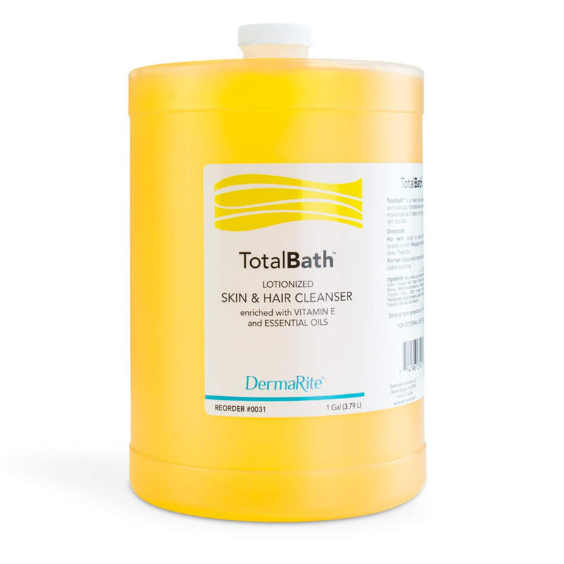 DermaRite TotalBath Skin and Hair Cleanser, 1 Gal Jug, Scented