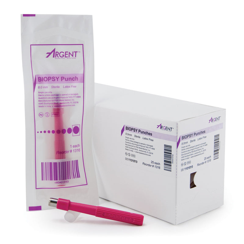 McKesson Argent™ Disposable Biopsy Punches, 8.0 mm