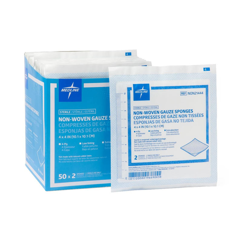 Avant Gauze® Sterile Nonwoven Sponge, 4 x 4 Inch, 4-Ply