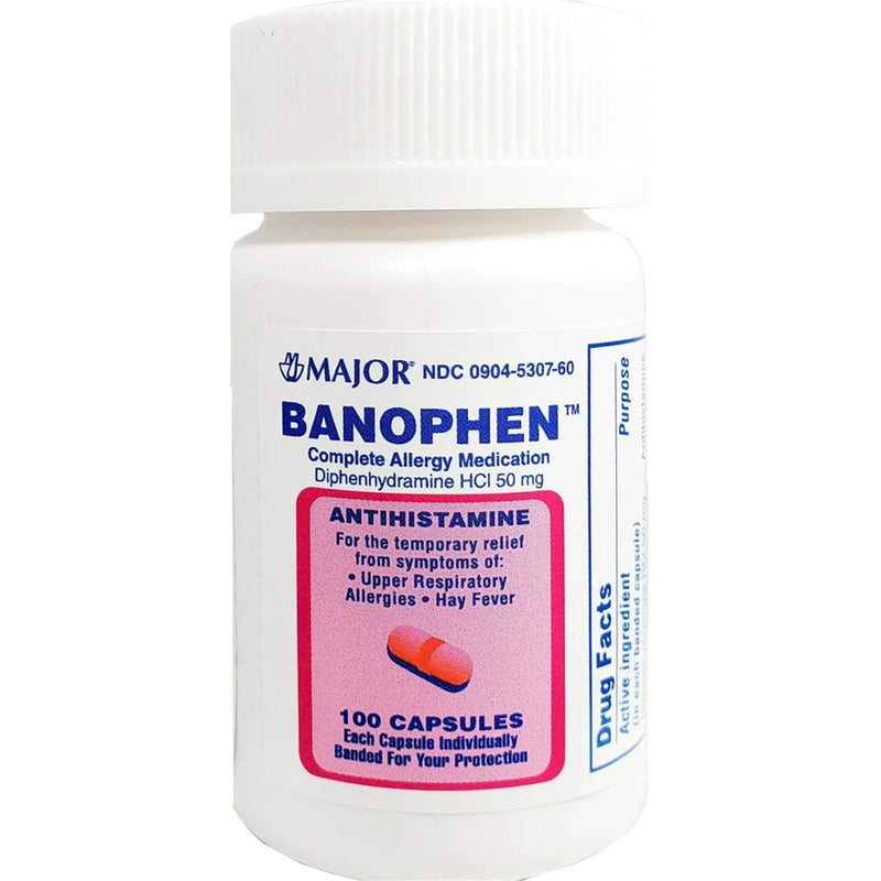 Major® Banophen™ Diphenhydramine Allergy Relief