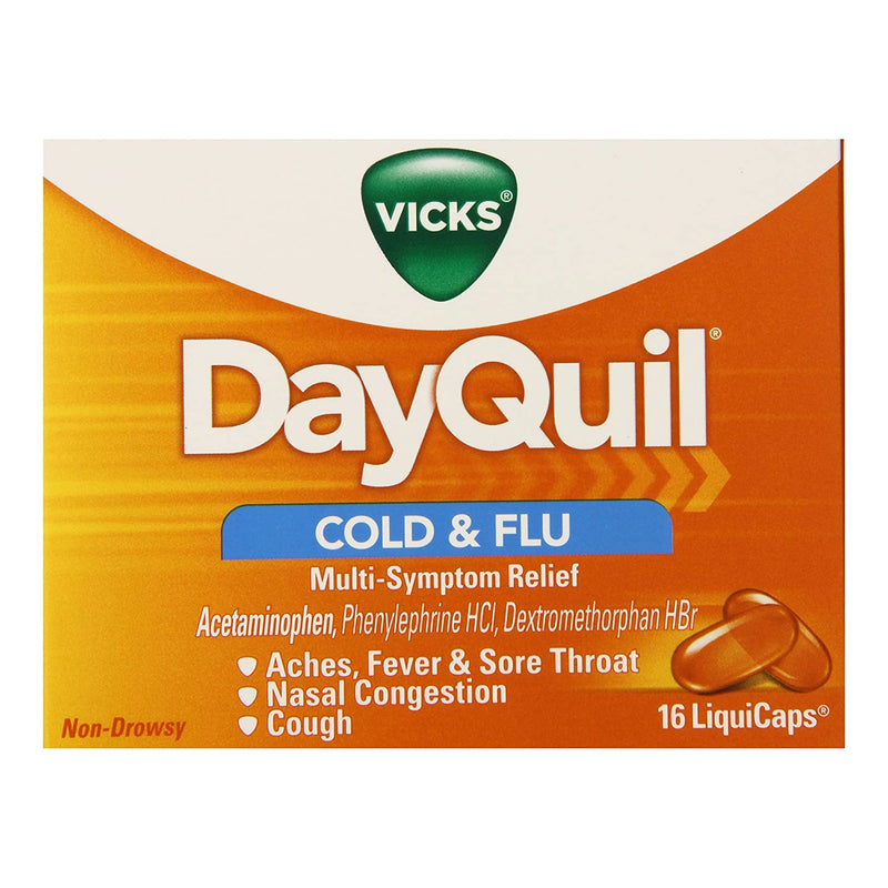 Vicks DayQuil Cold & Flu Multi-Symptom Relief LiquiCaps