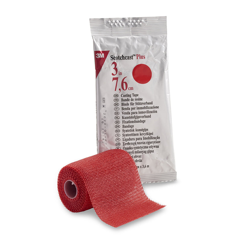 3M™ Scotchcast™ Plus Cast Tape, Red, 3 Inch x 4 Yard