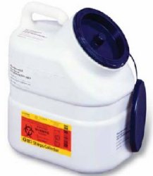 Pharmaceutical Waste Container, 3 Gallon, 12 x 10-1/2 x 7-1/2 Inch