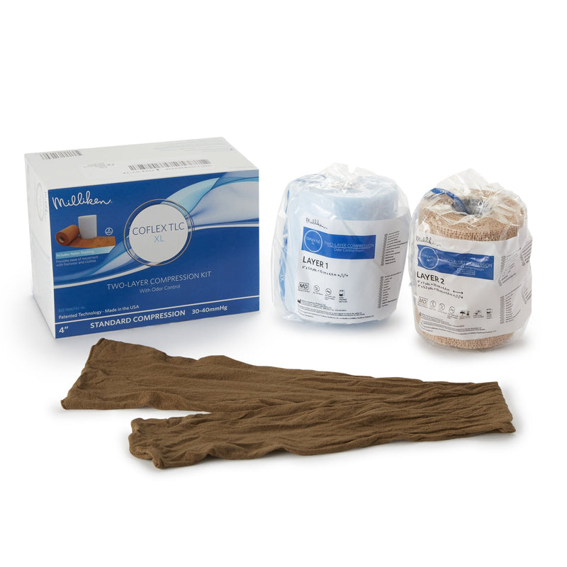 CoFlex® TLC XL with Indicators Self-adherent / Pull On Closure Two-Layer Compression Bandage System