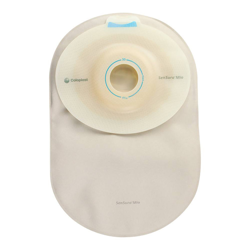 SenSura® Mio Convex One-Piece Closed End Opaque Filtered Ostomy Pouch, 8¼ Inch Length, 1-3/8 Inch Stoma