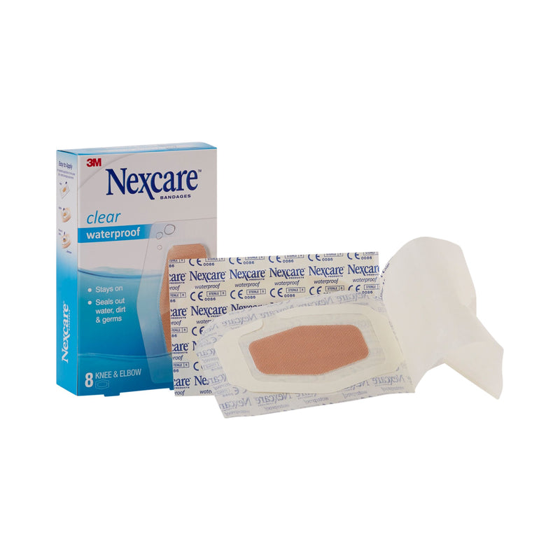 Nexcare™ Waterproof Knee / Elbow Sheer Adhesive Strip, 2-3/8 x 3½ Inch