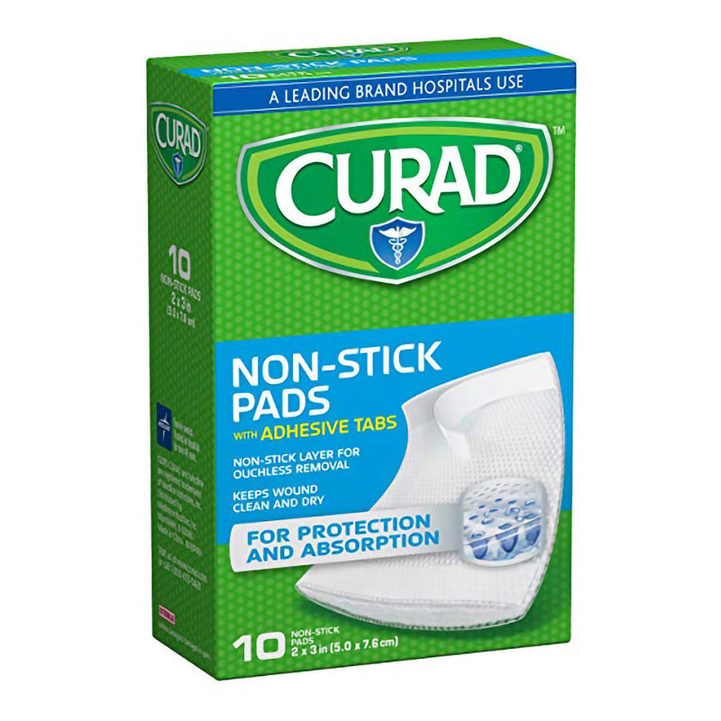 Curad® Non-Stick Pads with Adhesive Tabs, 2 x 3 Inch