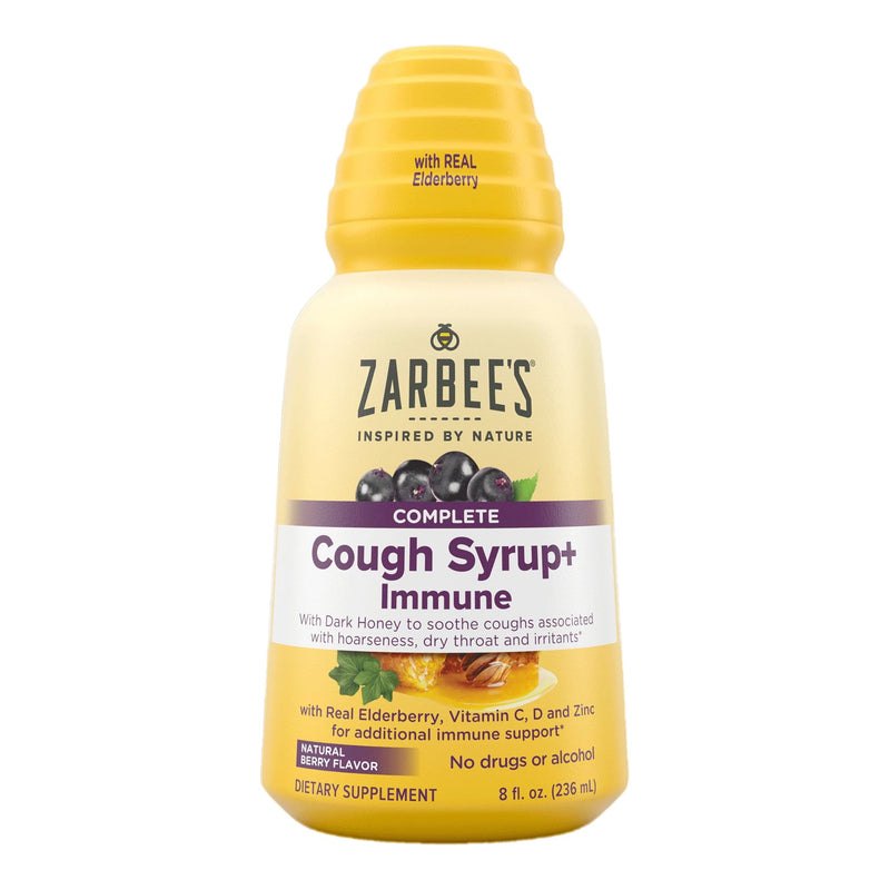 Zarbee's Naturals Complete Cough Syrup+Immune, Berry Flavor