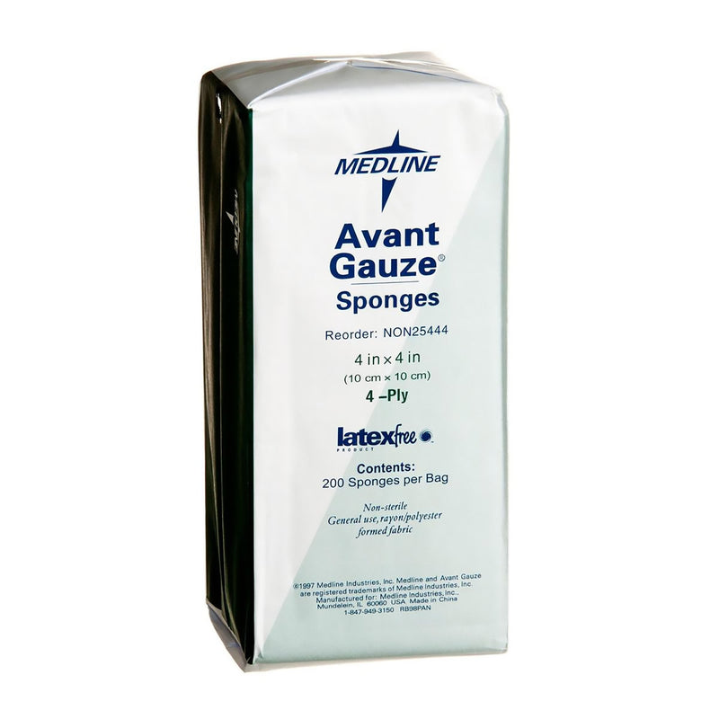 Avant Gauze® Nonwoven Sponge, 4 x 4 Inch, 4-Ply