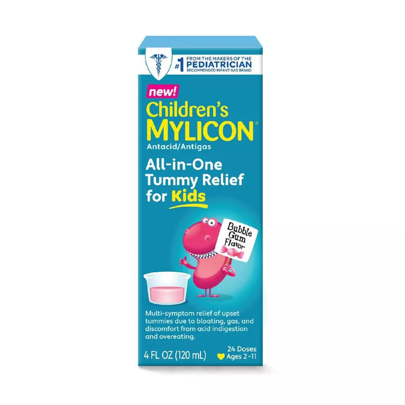 Mylicon Children's All-in-One Tummy Relief For Kids Bubble Gum Flavor