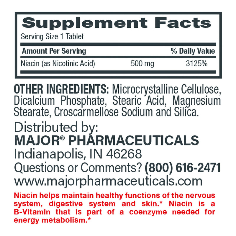 Major® Vitamin B-3 Dietary Supplement