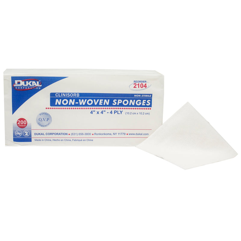 Clinisorb Nonwoven Sponge, 4 x 4 Inch, 4-ply