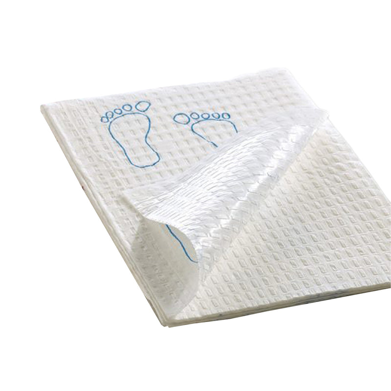 Footprint® Nonsterile White / Blue Procedure Towel, 13-1/2 x 18 Inch