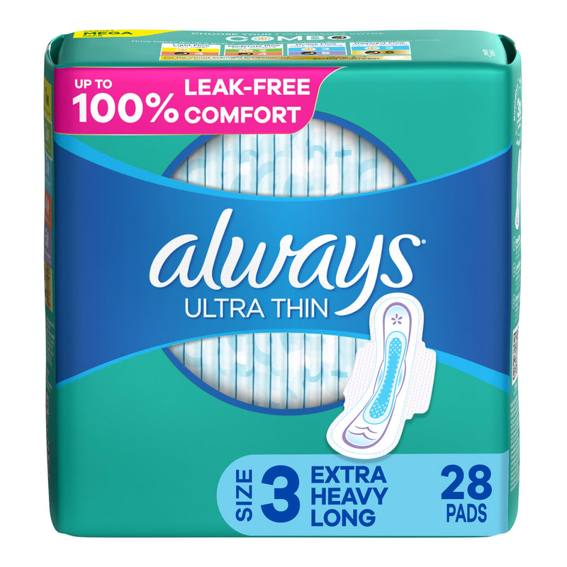 Always® Ultra Thin Extra Long Super Pads, Size 3