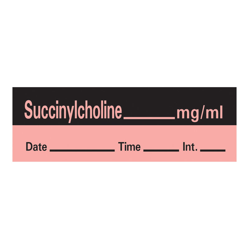 Timemed Drug Label, Succinylcholine mg/mL Date_Time_Int