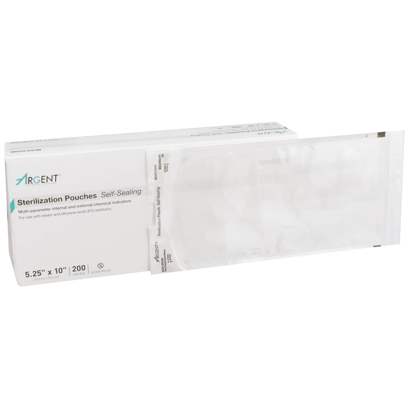 McKesson Argent® Sure-Check® Sterilization Pouch, 5-1/4 x 10 Inch