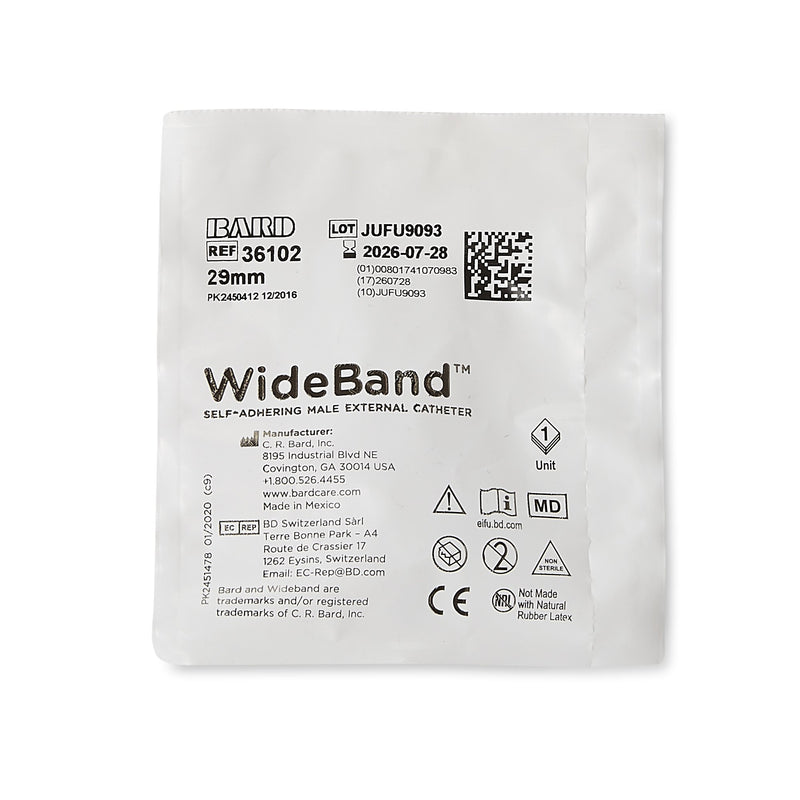 Bard Wide Band® Male External Catheter, Medium