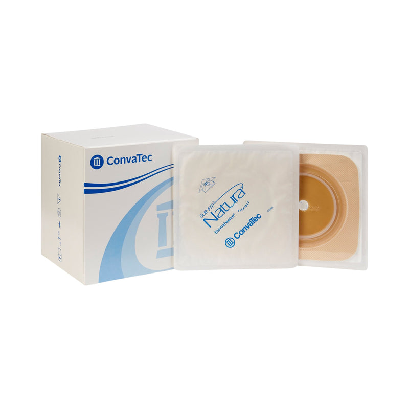 Sur-Fit Natura® Colostomy Barrier With 1 7/8-2½ Inch Stoma Opening, Tan