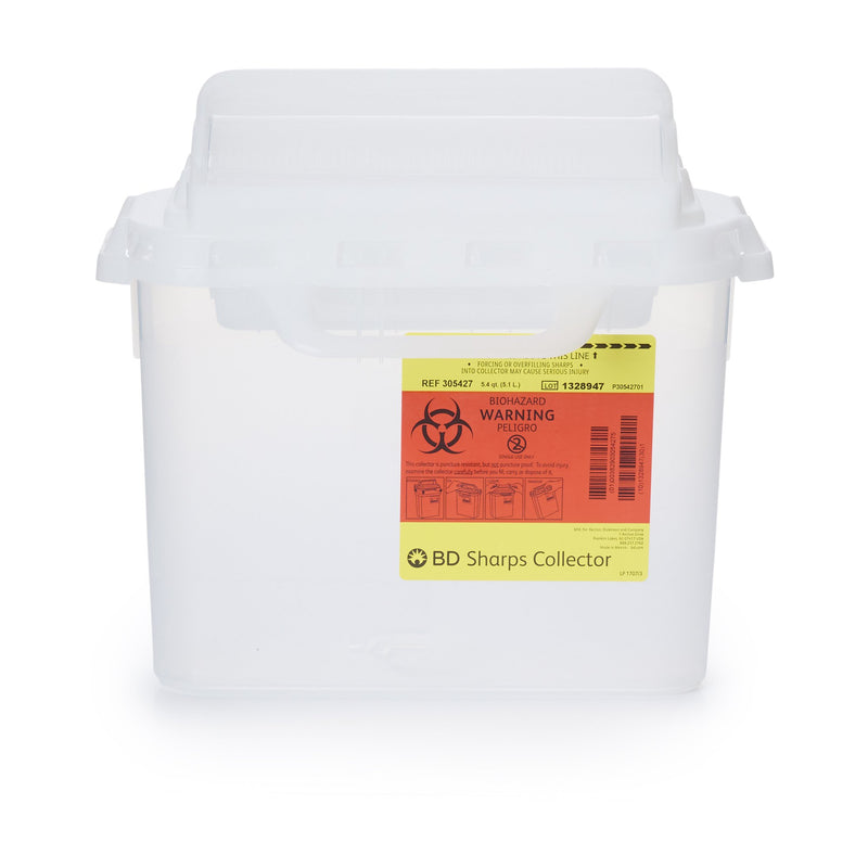 BD Multi-purpose Sharps Container, 12 x 12 x 4-4/5 Inch