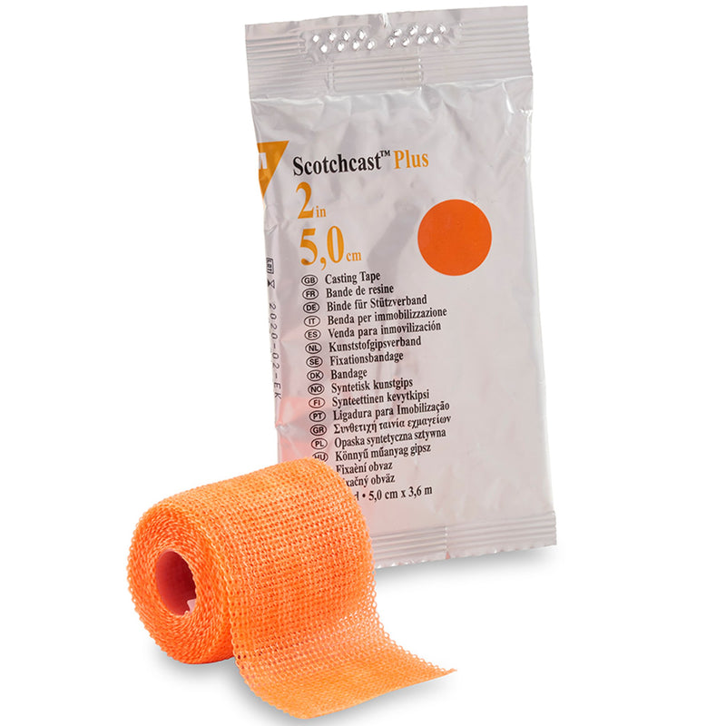 3M™ Scotchcast™ Plus Bright Orange Cast Tape, 2 Inch x 4 Yard