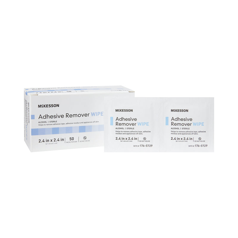 McKesson Adhesive Remover, 2-2/5 x 2-2/5 Inch Wipe