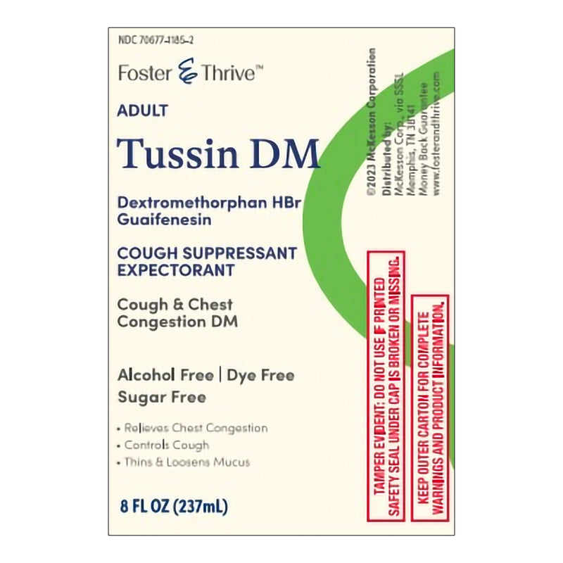 Foster & Thrive™ Adult Tussin DM Max Dextromethorphan HBr Guaifenesin Liquid Sugar Free