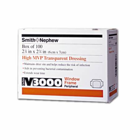 IV3000™ 1-Hand Delivery Moisture Responsive Catheter Dressing, 3½ x 4¾ Inch