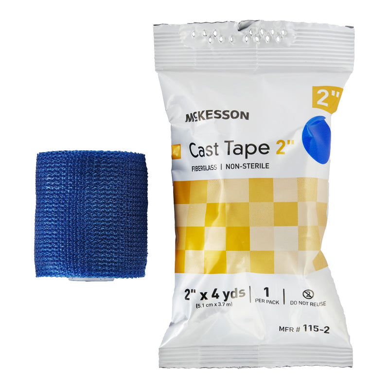 McKesson Blue Cast Tape, 2 Inch x 4 Yard