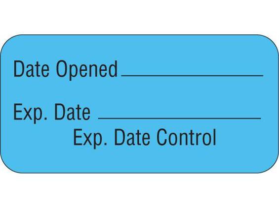 Shamrock Scientific "Date Opened" Advisory Label, 1.5 x 0.75 Inch