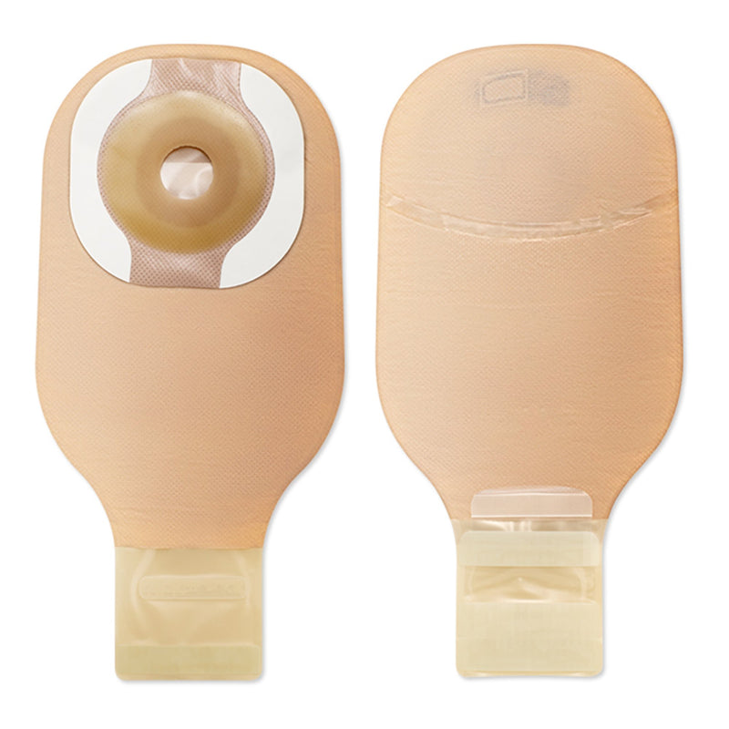 One-Piece Drainable Beige Ostomy Pouch, 12 Inch Length, 1-3/8 Inch Stoma