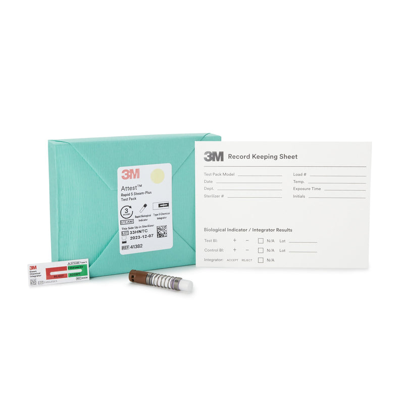 3M™ Attest™ Rapid 5 Steam-Plus Sterilization Biological Indicator Pack