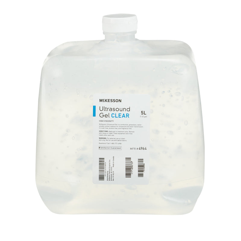 McKesson Ultrasound Gel, Clear, 5 Liters, Cubitainer, Ultrasound and Laser Transmission