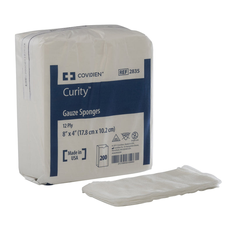 Curity™ USP Type VII Gauze Sponge, 4 x 8 Inch, 12-Ply