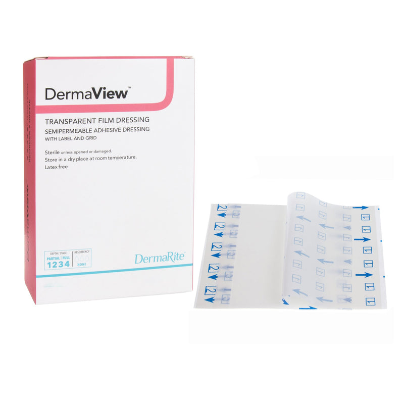 DermaView™ Transparent Film Dressing, 4 x 5 Inch