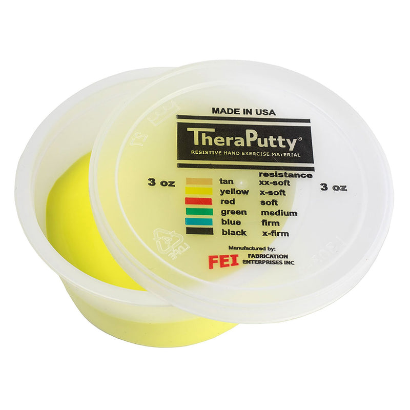 CanDo® TheraPutty™ Exercise Material, Yellow, Extra-Soft, 3 oz.